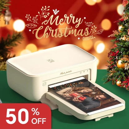 4X6 Photo Printer, Wireless Wifi Portable Printing, Includes 20 Sheets & 1 Ribbon, Compatible with Iphone & Android,Giftedinlove,Best Gift for Mom Birthday