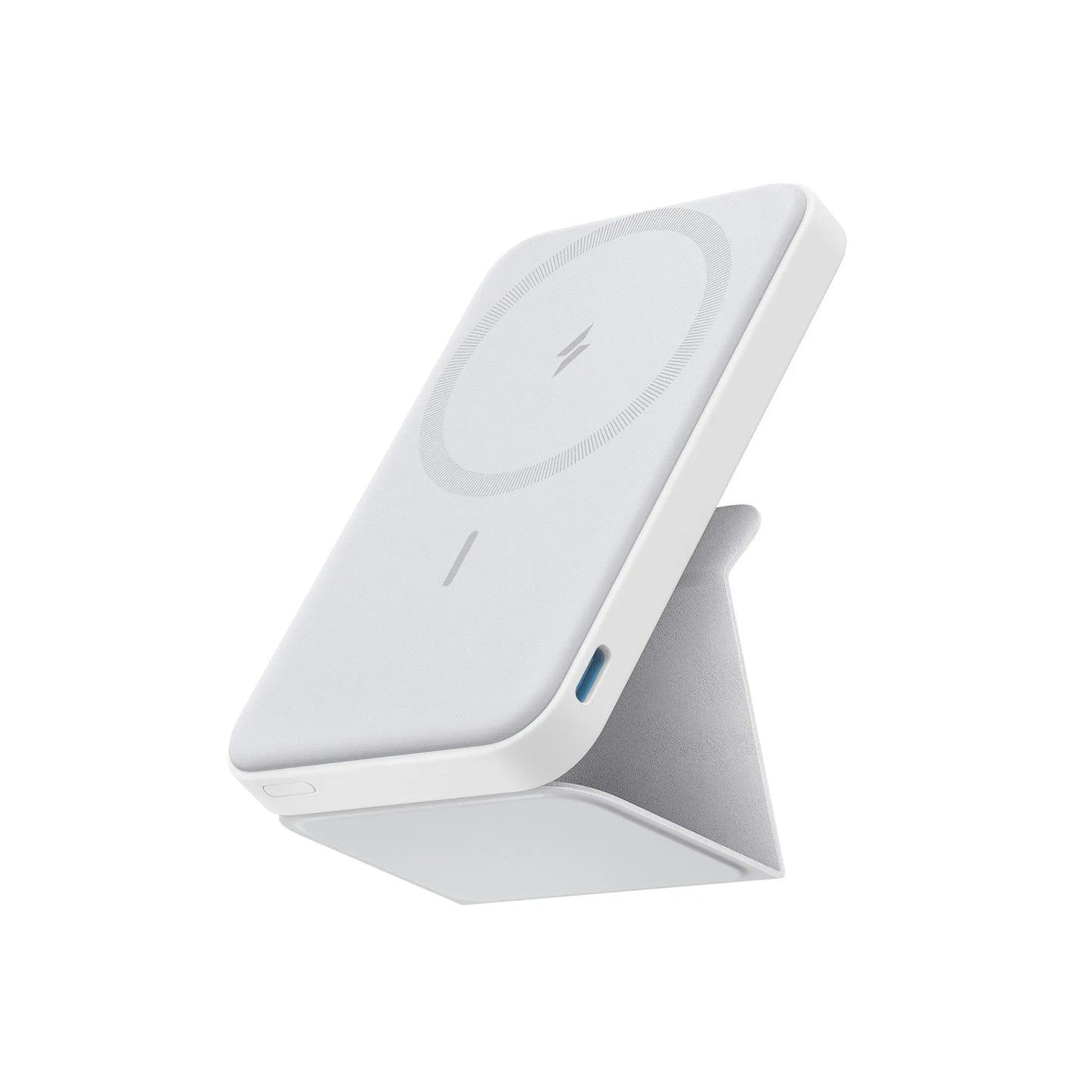 Anker 5,000mAh Magnetic Power Bank - Wireless Portable Charger with Foldable Stand and Side USB-C Port, Compatible with iPhone 17/16/15/14/13