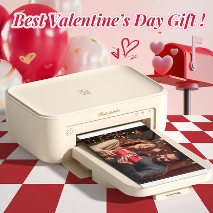 4X6 Photo Printer, Wireless Wifi Portable Printing, Includes 20 Sheets & 1 Ribbon, Compatible with Iphone & Android,Giftedinlove,Best Gift for Mom Birthday