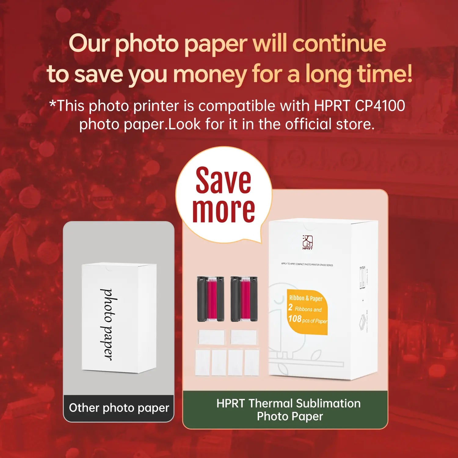 4X6 Photo Printer, Wireless Wifi Portable Printing, Includes 20 Sheets & 1 Ribbon, Compatible with Iphone & Android,Giftedinlove,Best Gift for Mom Birthday
