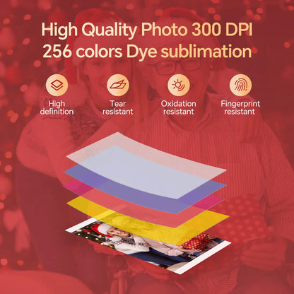4X6 Photo Printer, Wireless Wifi Portable Printing, Includes 20 Sheets & 1 Ribbon, Compatible with Iphone & Android,Giftedinlove,Best Gift for Mom Birthday