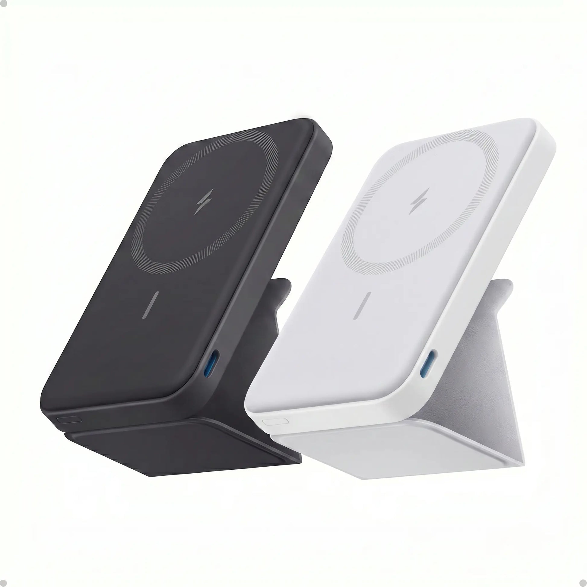 Anker 5,000mAh Magnetic Power Bank - Wireless Portable Charger with Foldable Stand and Side USB-C Port, Compatible with iPhone 17/16/15/14/13
