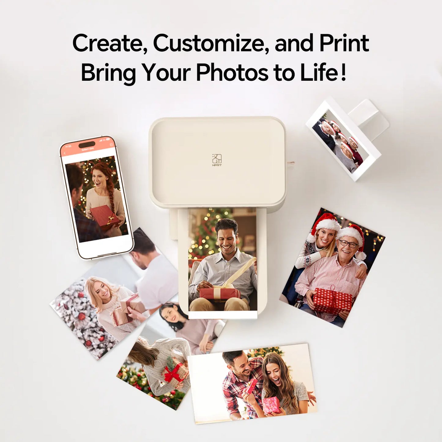 4X6 Photo Printer, Wireless Wifi Portable Printing, Includes 20 Sheets & 1 Ribbon, Compatible with Iphone & Android,Giftedinlove,Best Gift for Mom Birthday