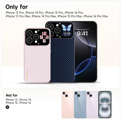 Smart Phone Case with 1.75-Inch HD Screen, 10 Second Custom Video Dial, Rear Camera Preview, Call & Message Alert, Music Control, Weather, Timer, Dynamic Smart Window, Multiple Model Options, Magnetic Wireless Charging, Practical Gadget Gift.