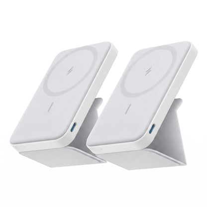 Anker 5,000mAh Magnetic Power Bank - Wireless Portable Charger with Foldable Stand and Side USB-C Port, Compatible with iPhone 17/16/15/14/13